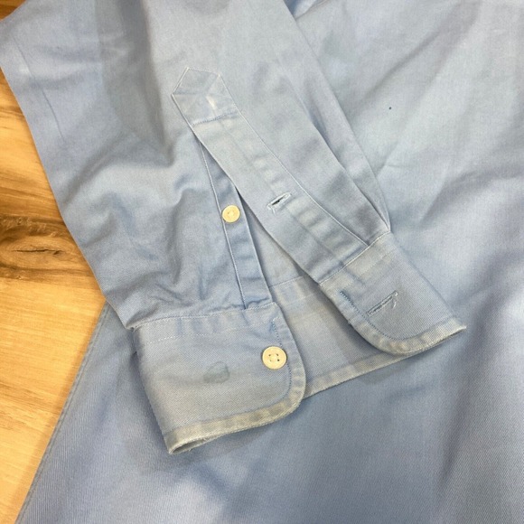Ralph Lauren Mens Shirt XL Blake Button Down Blue Vintage Long Sleeve - Picture 6 of 9